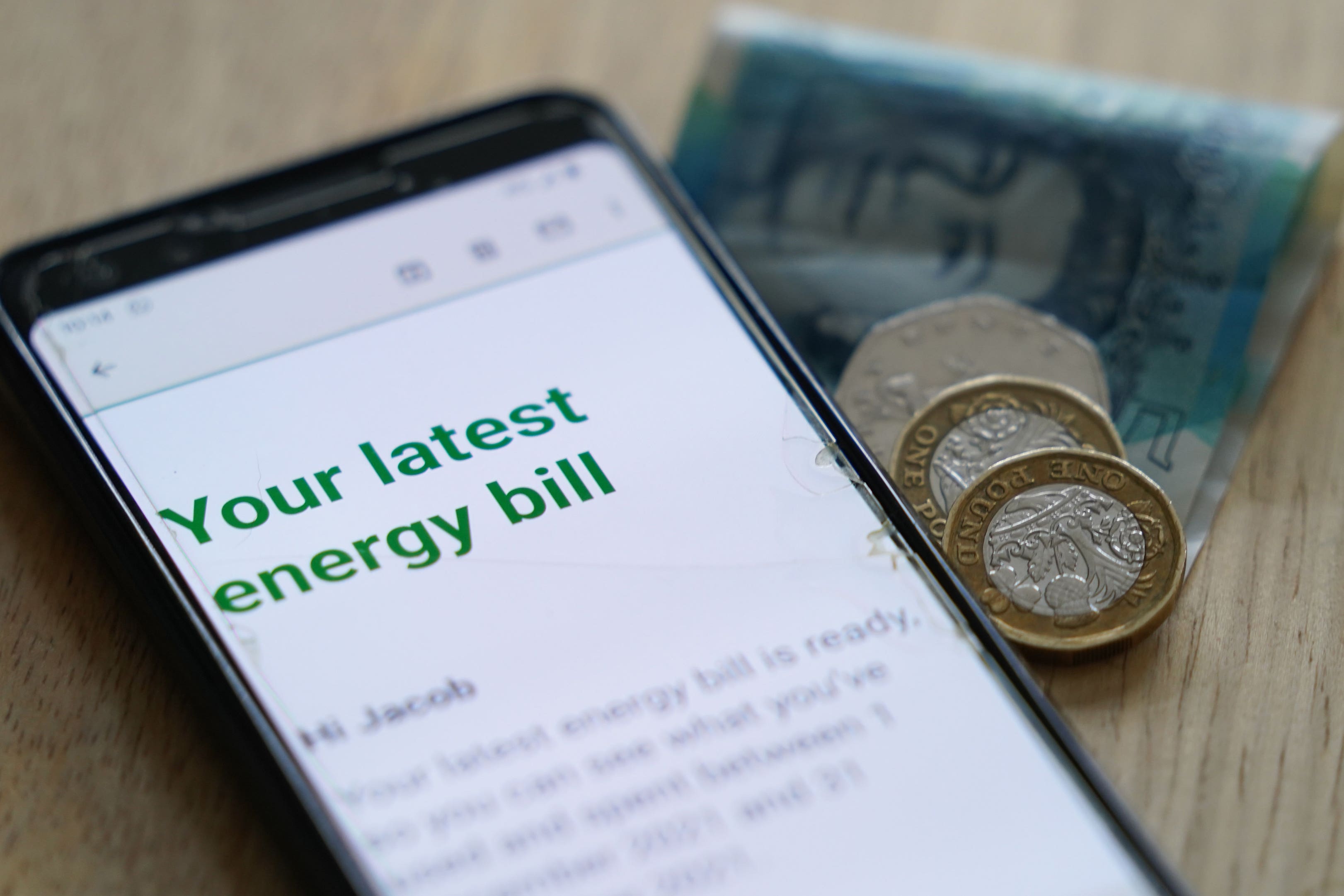 Ofgem is lowering its energy price cap – the amount suppliers are able to charge – from the current ?4,279 per year to ?3,280 for the average household, effective from April 1, it has announced (PA)