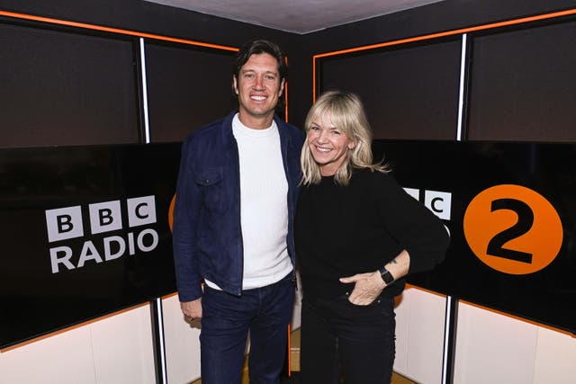 Vernon Kay on the Zoe Ball Breakfast Show on BBC Radio 2 (James Watkins/BBC Radio 2/PA)