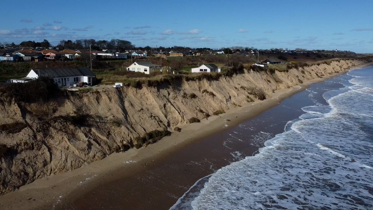 Norfolk beach closed as locals fear homes could fall into sea