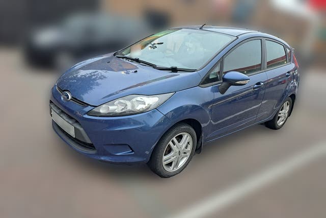 Police have released CCTV footage of the Ford Fiesta used by the gunmen who shot senior detective John Caldwell (PSNI/PA)