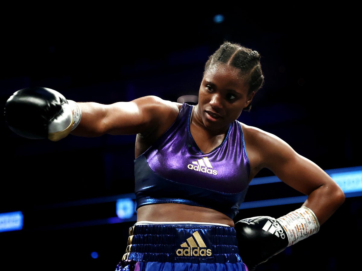 Caroline Dubois boxing in the ring