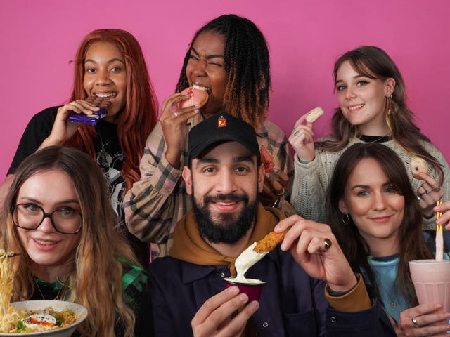 <p>The Caught Snackin’ team: (back L-R) Chloe Fernandes-Mendes, Harleigh Reid, Kat Scott Payne, (front L-R) Lydia Vernon, Jason Tamou, Freya Matchett</p>