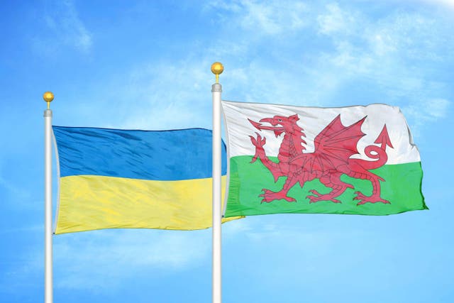 The Welsh Senedd held an event to show solidarity with Ukraine (Alamy/PA)