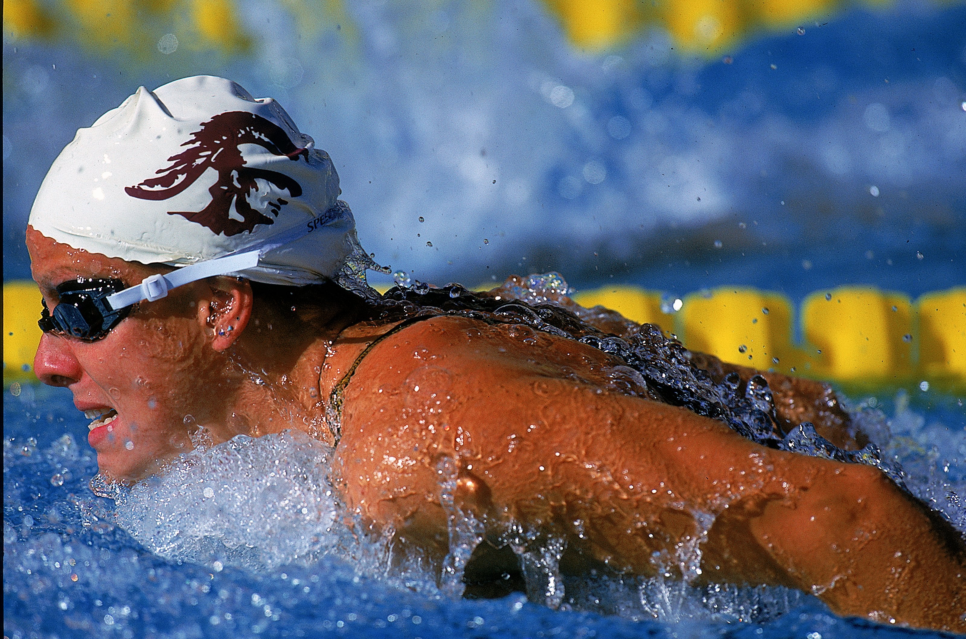 15 Jul 1999: Jamie Cail swims in the Womens 200 Butterfly during the Janet Evan Invitational at the USC Pool in Los Angeles, California.
