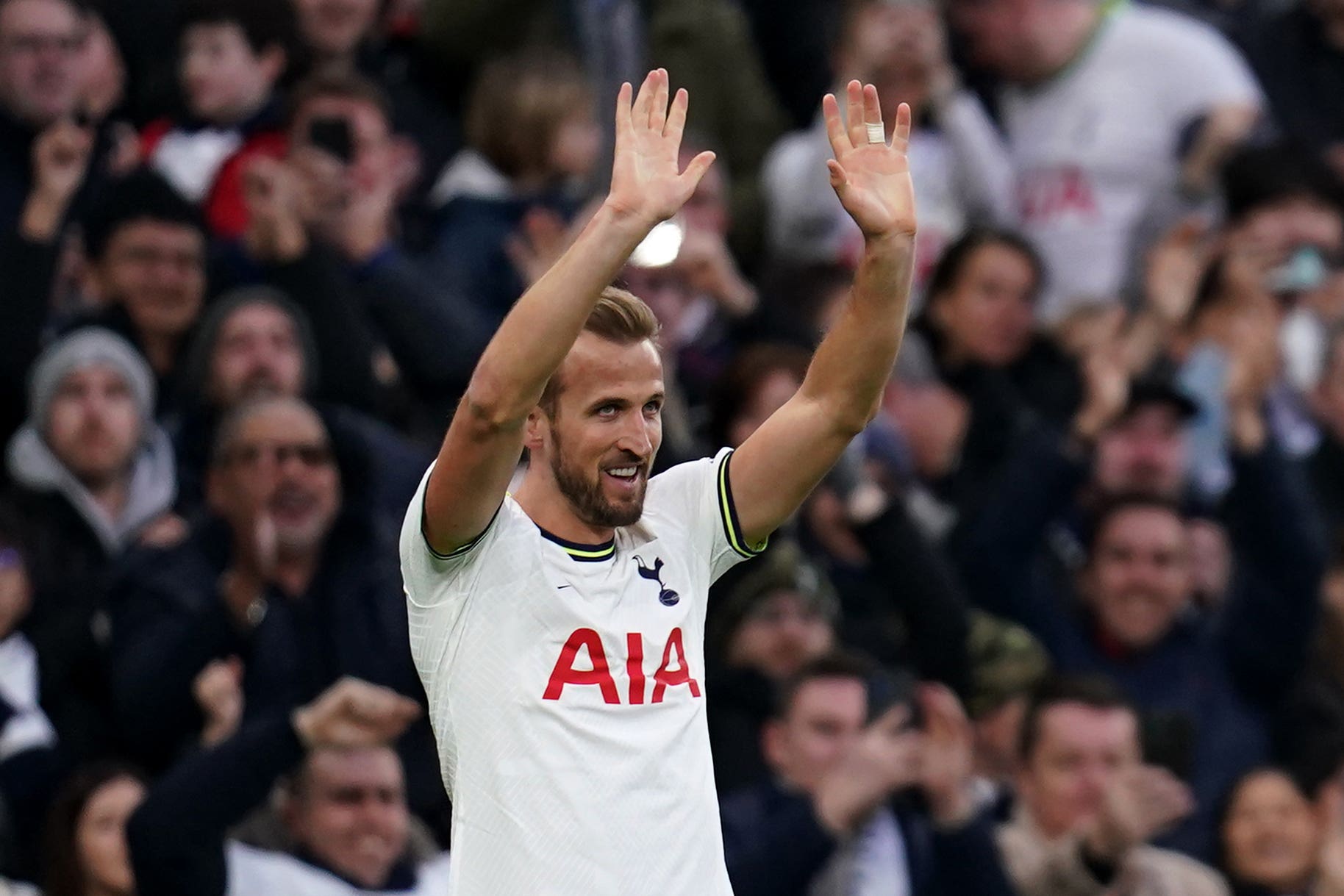 Harry Kane’s goal against Chelsea was his 18th in the Premier League this season John Walton/PA)