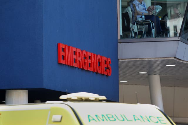 The Royal College of Emergency Medicine warned that long waiting times can have ‘catastrophic consequences for patient safety and mortality’ (Lynne Cameron/PA)