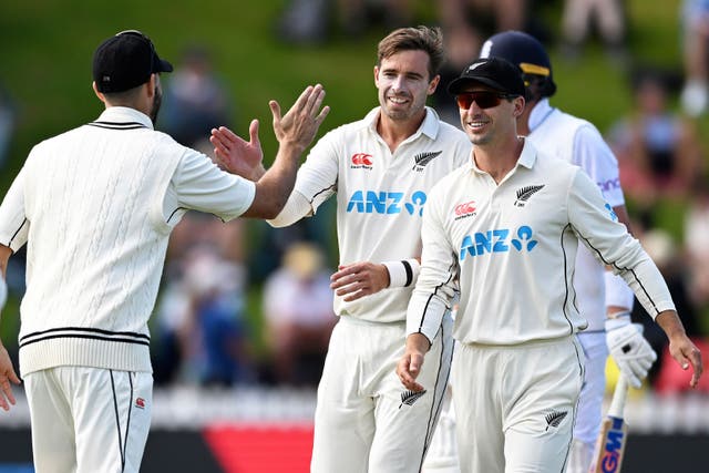 New Zealand captain Tim Southee saw his side claim a remarkable win (Andrew Cornaga/Photosport via AP)