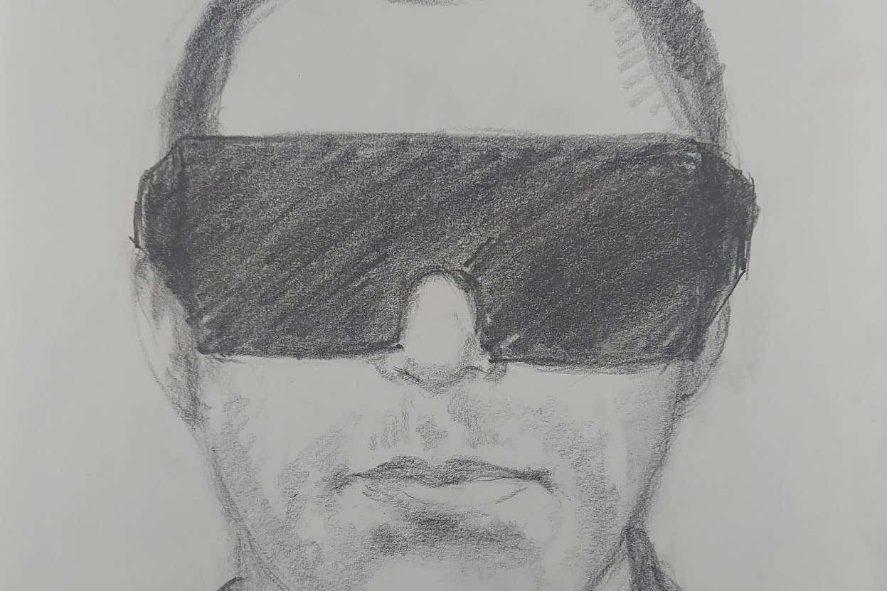 Police have released an artist’s sketch of a man in “distinctive” sunglasses wanted for questioning over a sex attack (Derbyshire Police/PA)