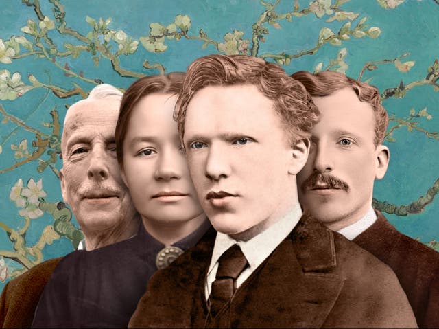 <p>Keeping it in the family (from left): Vincent Willem, Jo, Van Gogh and Theo </p>