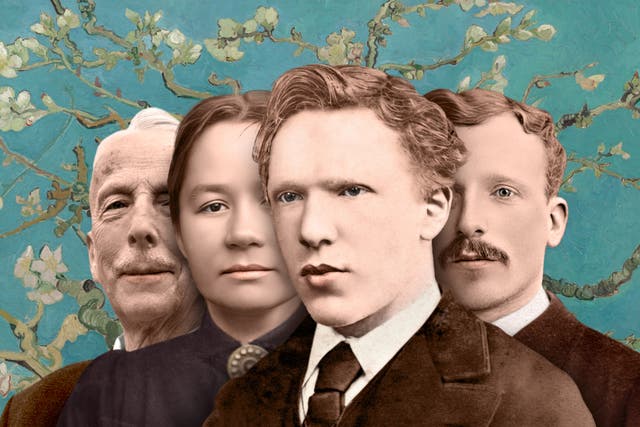 <p>Keeping it in the family (from left): Vincent Willem, Jo, Van Gogh and Theo </p>