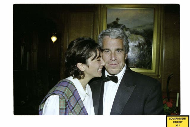 Undated handout file photo issued by US Department of Justice of Ghislaine Maxwell with Jeffrey Epstein, which was shown to the court during the sex trafficking trial of Maxwell in the Southern District of New York. British socialite Ghislaine Maxwell has been sentenced to 20 years years in prison for luring young girls to massage rooms to be molested by Jeffrey Epstein. Issue date: Tuesday June 28, 2022.