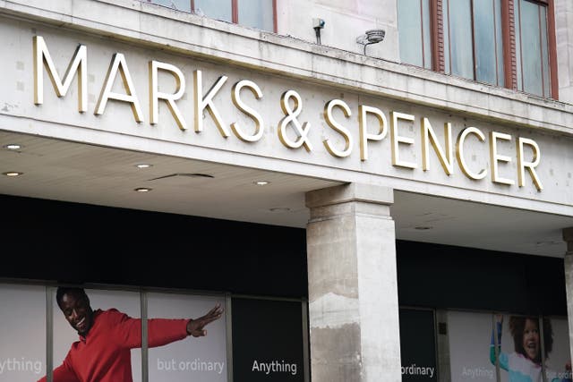 More than 40,000 store workers across Marks & Spencer are set to see a pay rise from April as the supermarket said it has invested almost £60 million in staff wages (James Manning/PA)
