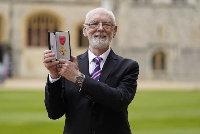 Martyn Butler after being made an OBE (Andrew Matthews/PA)