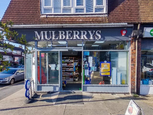 <p>Constance Marten and Mark Gordon were spotted by a member of the public outside the Mulberrys convenience shop in Brighton on 27 February</p>