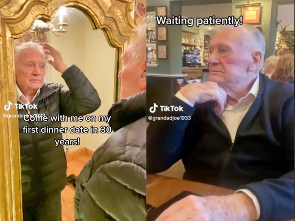 Grandfather, 89, films himself getting ready for first date in 30 years before revealing he was stood up