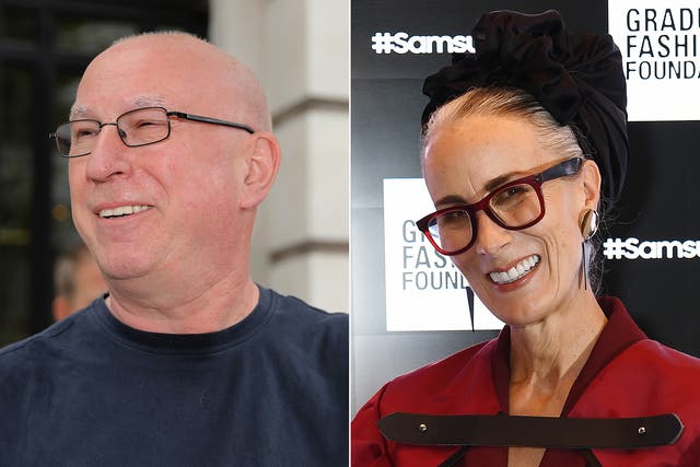 <p>Ken Bruce and Caryn Franklin </p>
