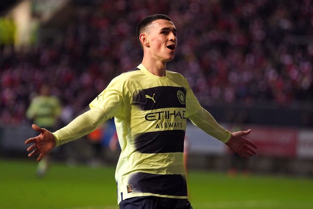 Phil Foden believes he is ‘back to normal’ after a difficult time at Manchester City (Adam Davy/PA)