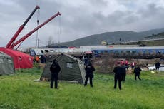 Greece train crash wreckage removed from scene after head-on collision kills at least 40
