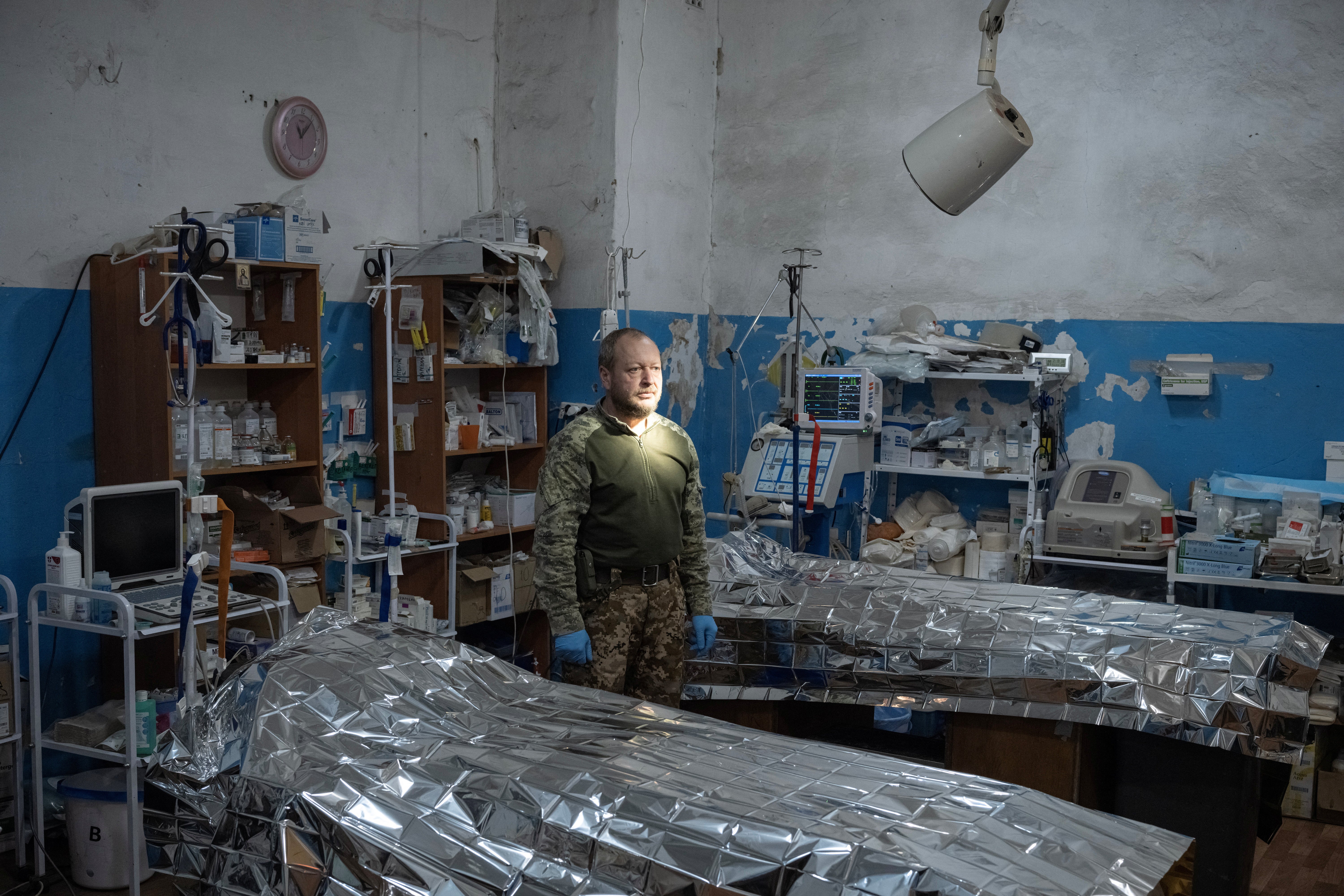 Viktor is a surgeon in a frontline medical stabilisation point where medics treat war wounds