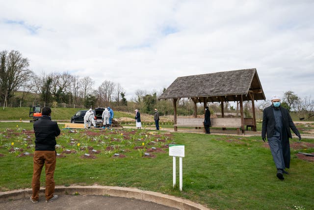 Ismail was buried in the Eternal Gardens Muslim Burial Grounds in Chislehurst, south-east London (Aaron Chown/PA)