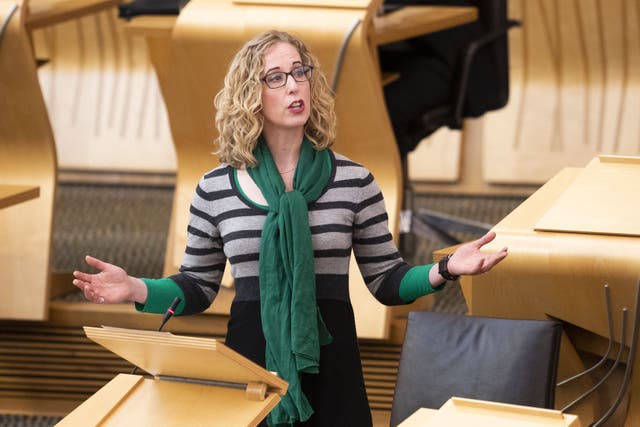 Holyrood’s circular economy minister Lorna Slater accused the Scottish Secretary of trying to ‘sabotage’ the Scottish Government’s deposit return scheme (Jane Barlow/PA)