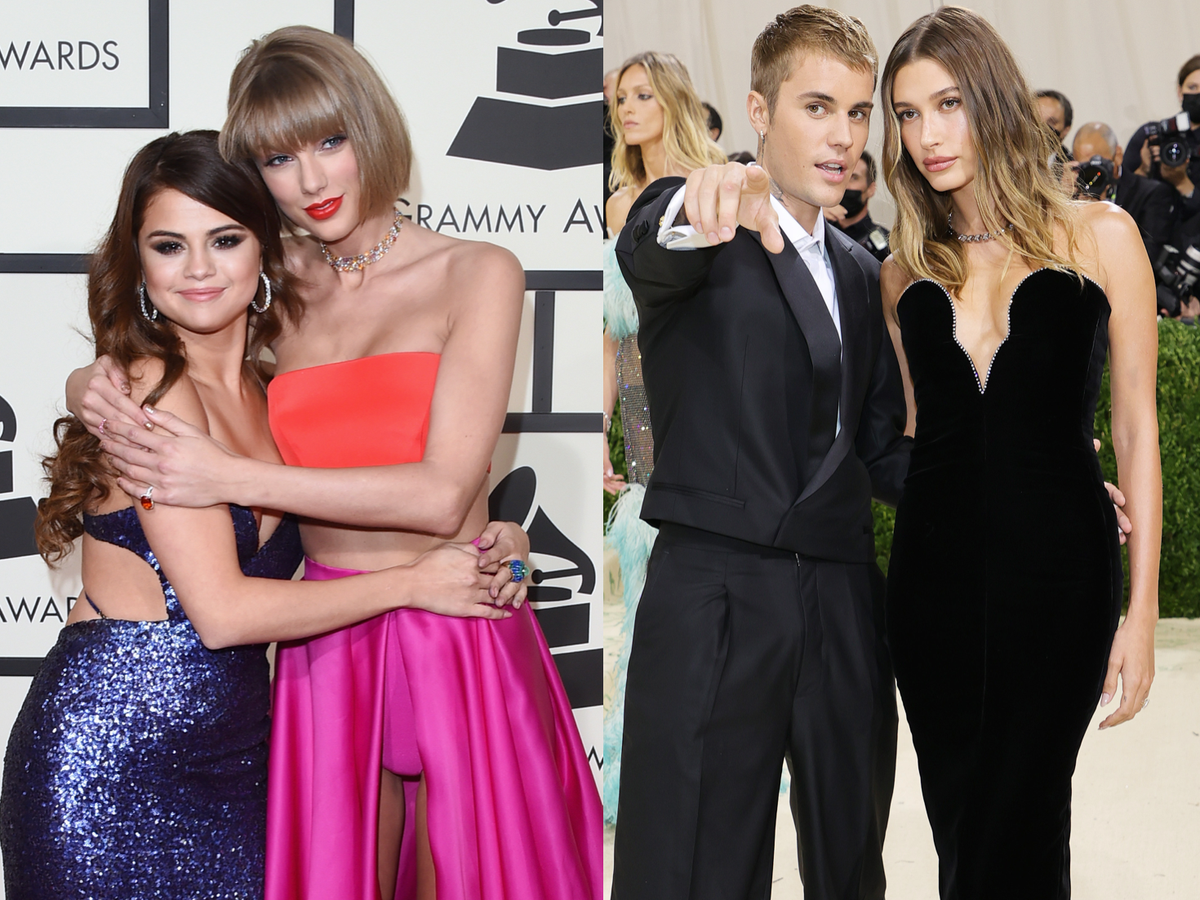 Taylor Swift And Selena Gomez And Justin Bieber