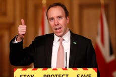 Watch live: Matt Hancock gives evidence to Covid-19 inquiry