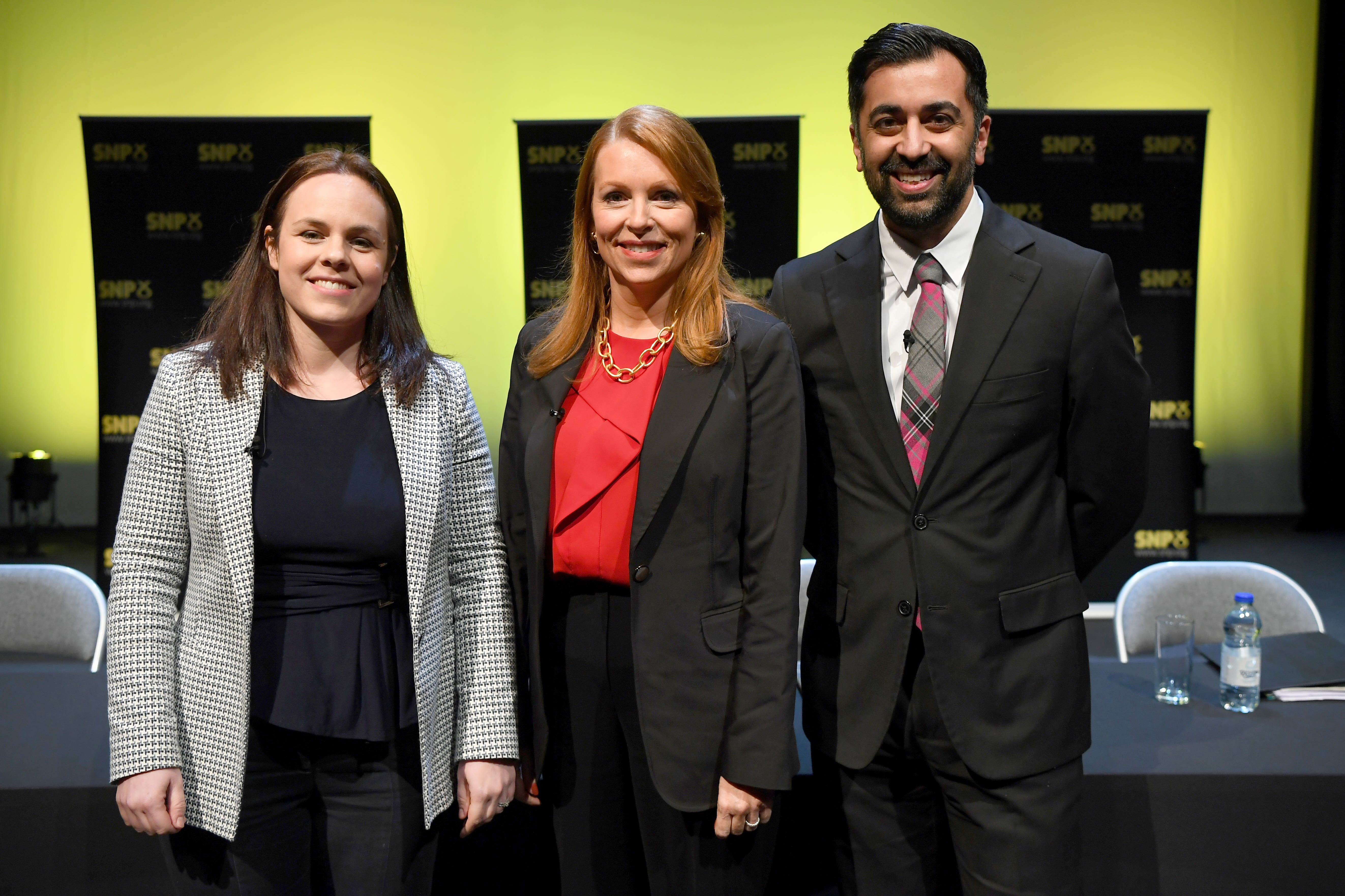 The SNP’s leadership candidates faced off in the first hustings of the campaign on Wednesday (Andy Buchanan/PA)