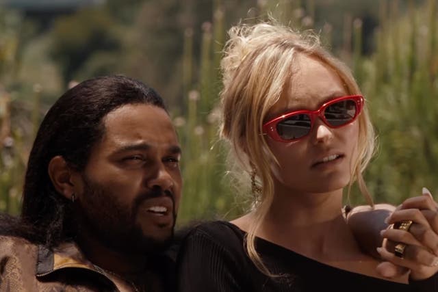 <p>The Weeknd and Lily-Rose Depp in ‘The Idol’</p>