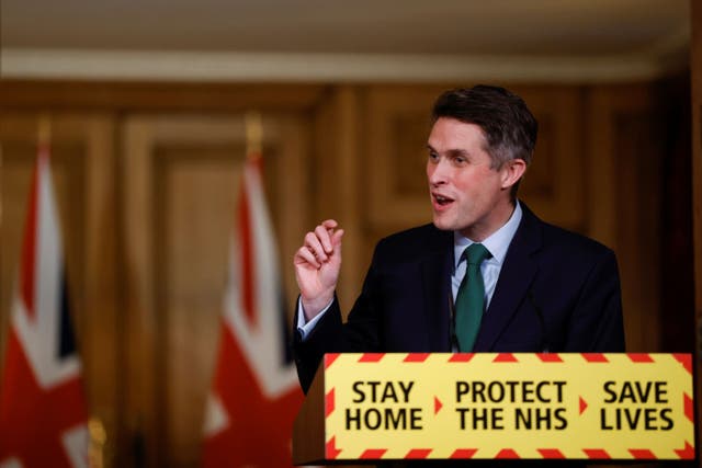 Sir Gavin Williamson has come under fire over a message exchange during the pandemic (John Sibley/PA)