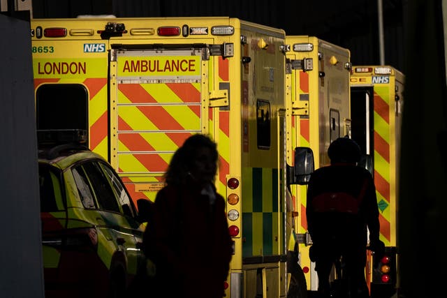 Hospitals in England are still struggling with delays in ambulance handovers and discharging people who are medically fit (Aaron Chown/PA)