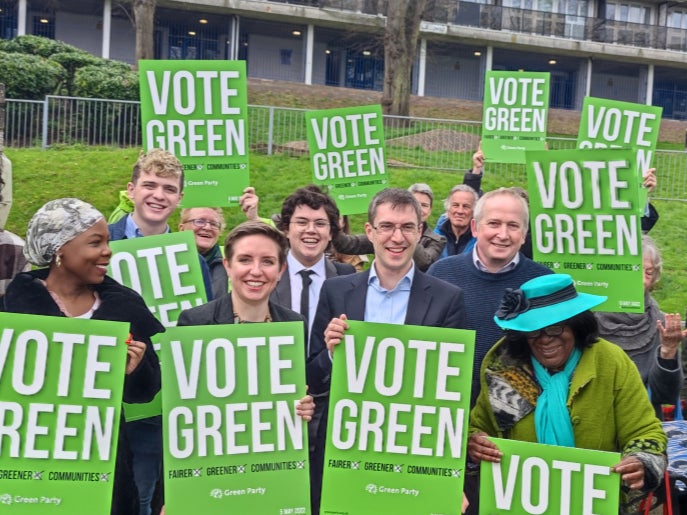 Green Party activists celebrate 50 years