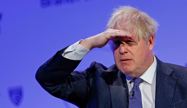 <p>Boris Johnson at the Global Soft Power Summit last week </p>