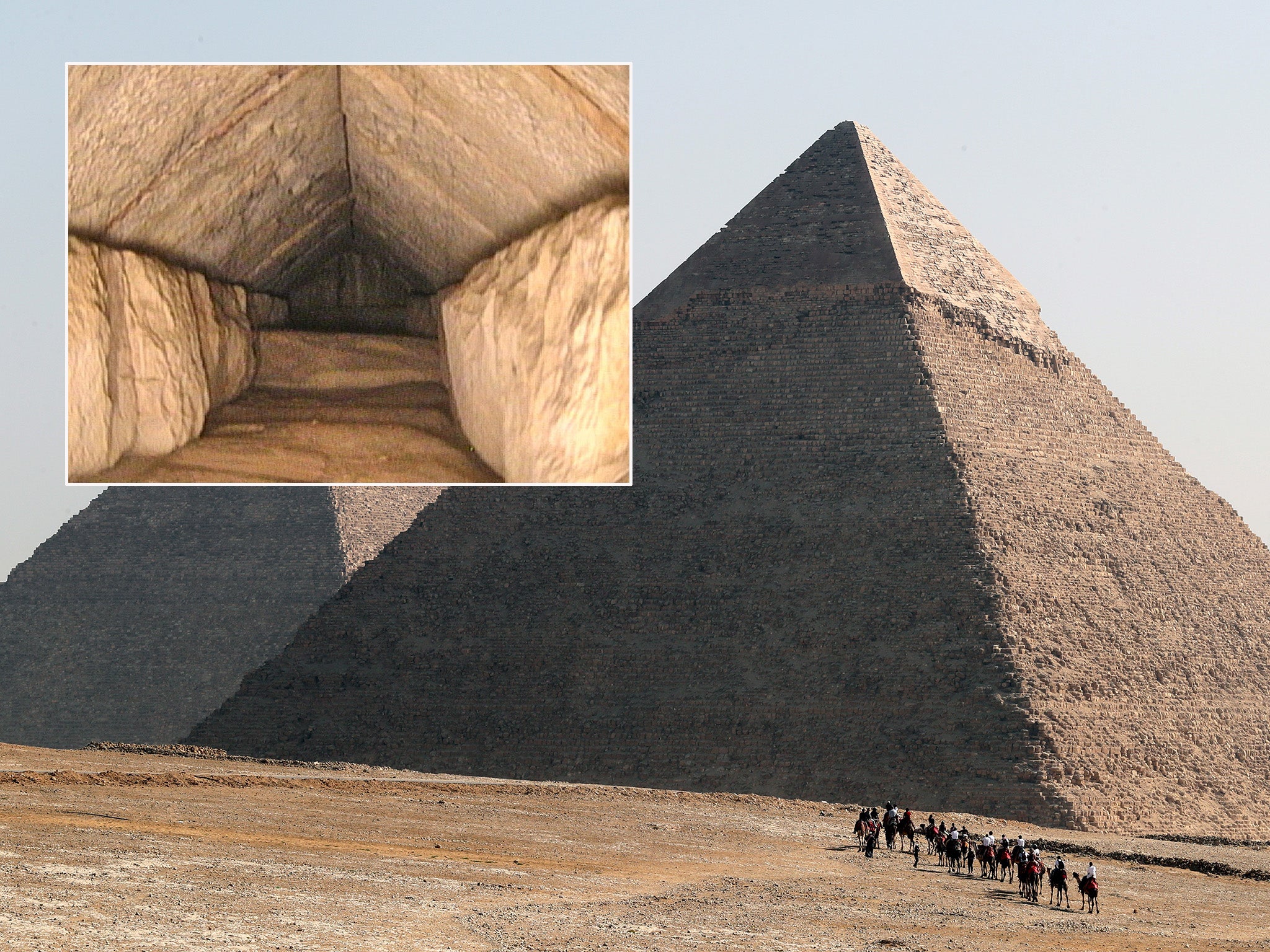 The secret corridor inside the Great Pyramid of Giza