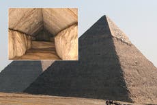 Egypt hails 30ft hidden corridor found inside Great Pyramid of Giza