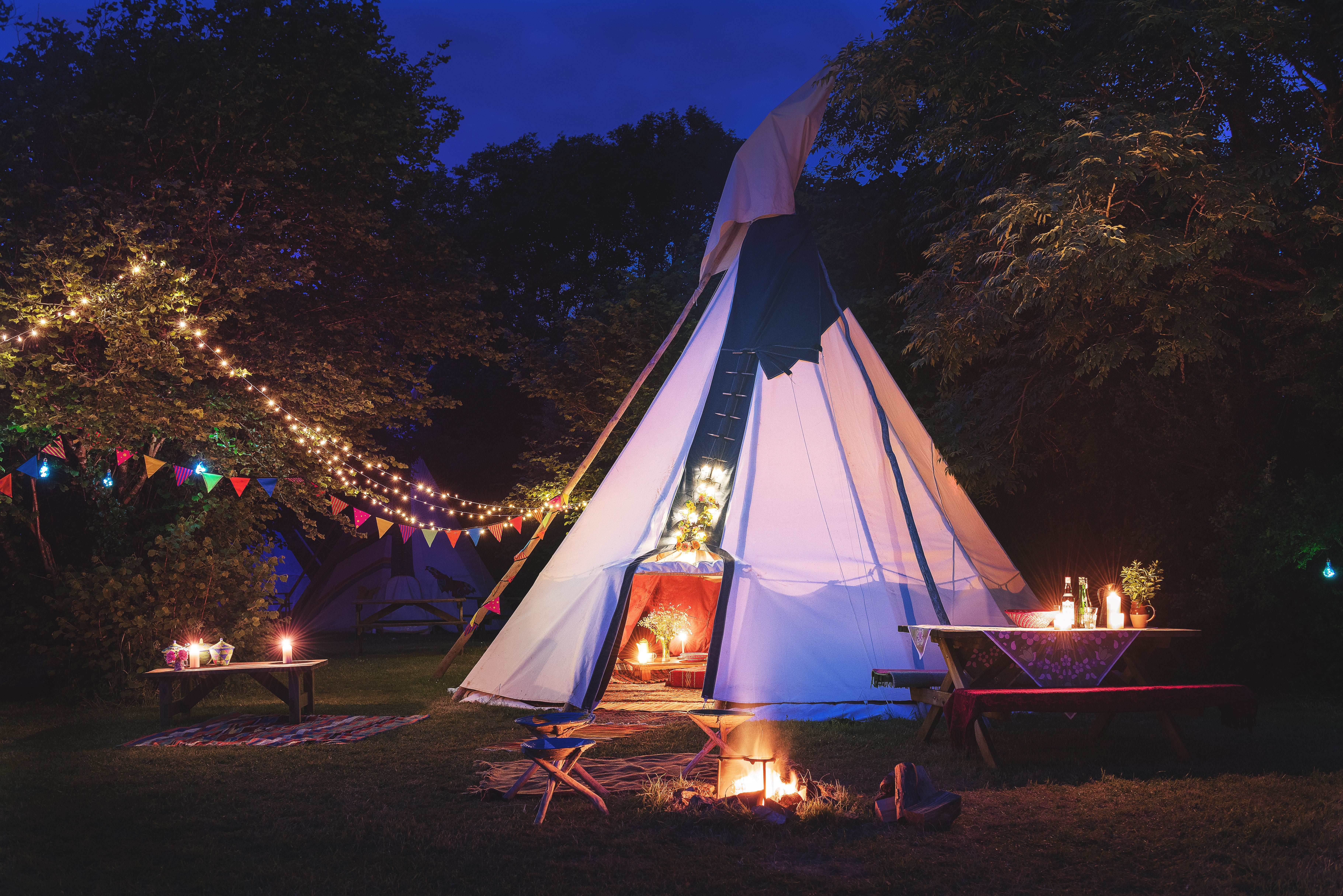 Stay in a tipi in Cornwall