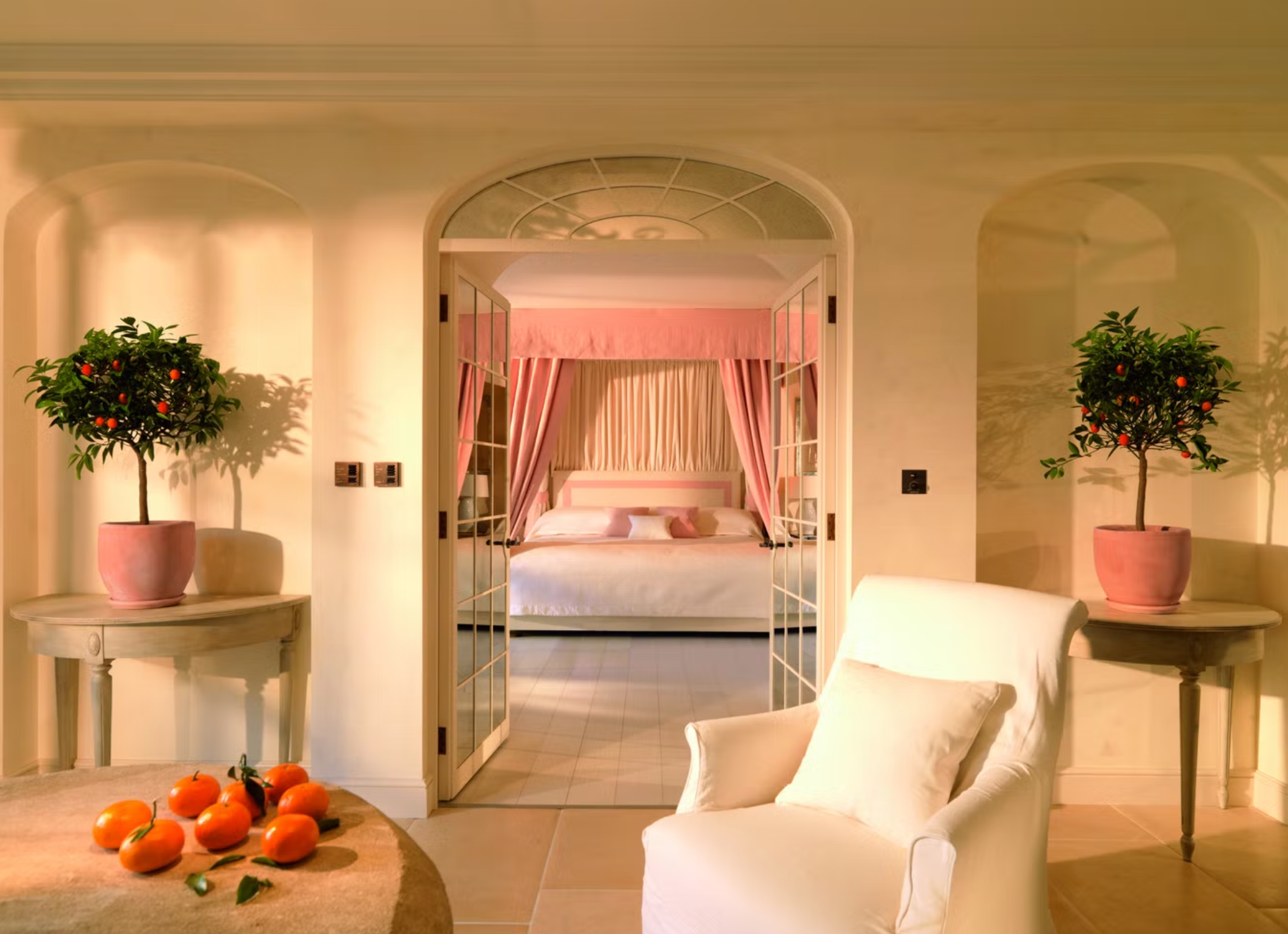 One of the suites at Le Manoir