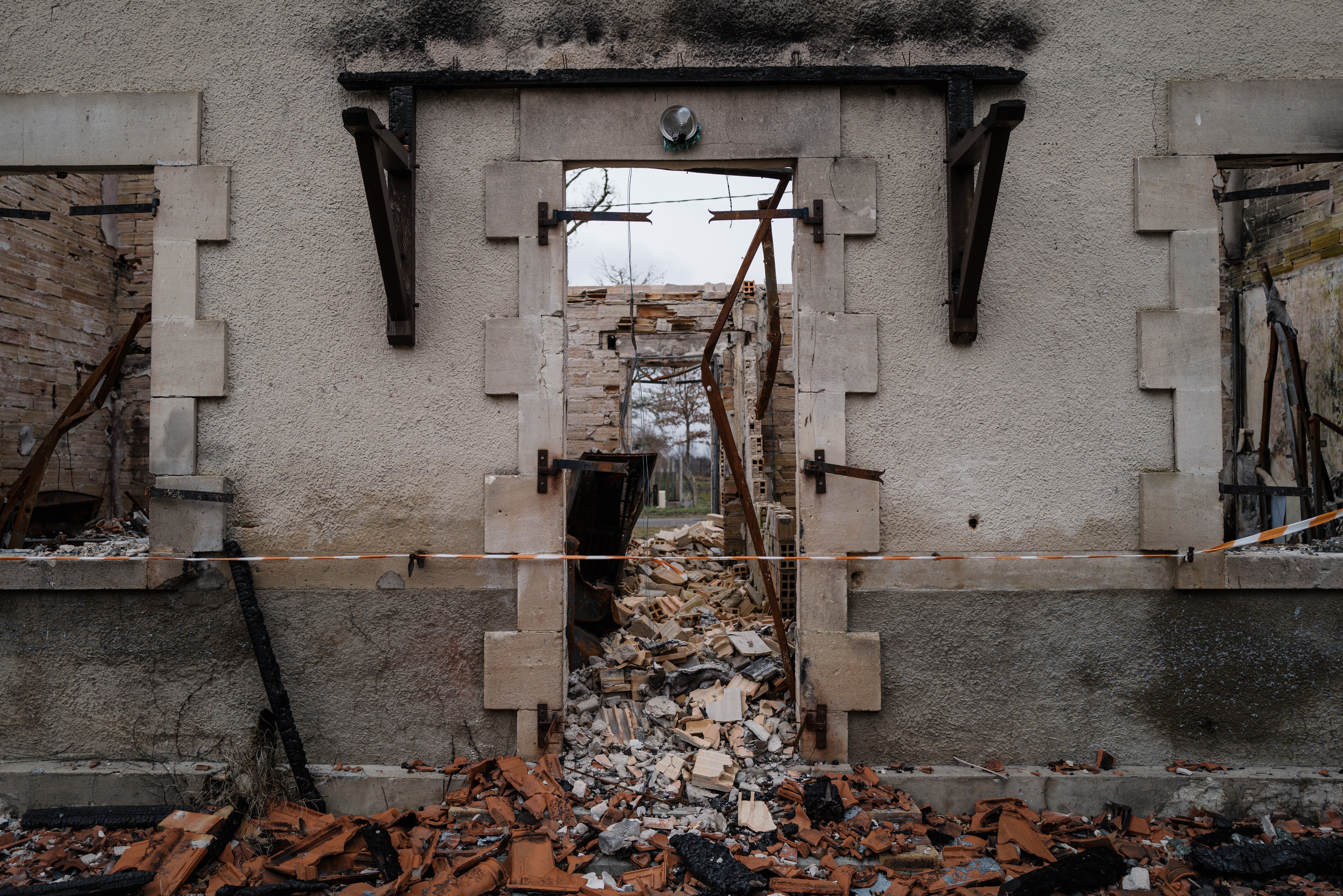 The house of resident Martine Leveque’s brother was destroyed in August