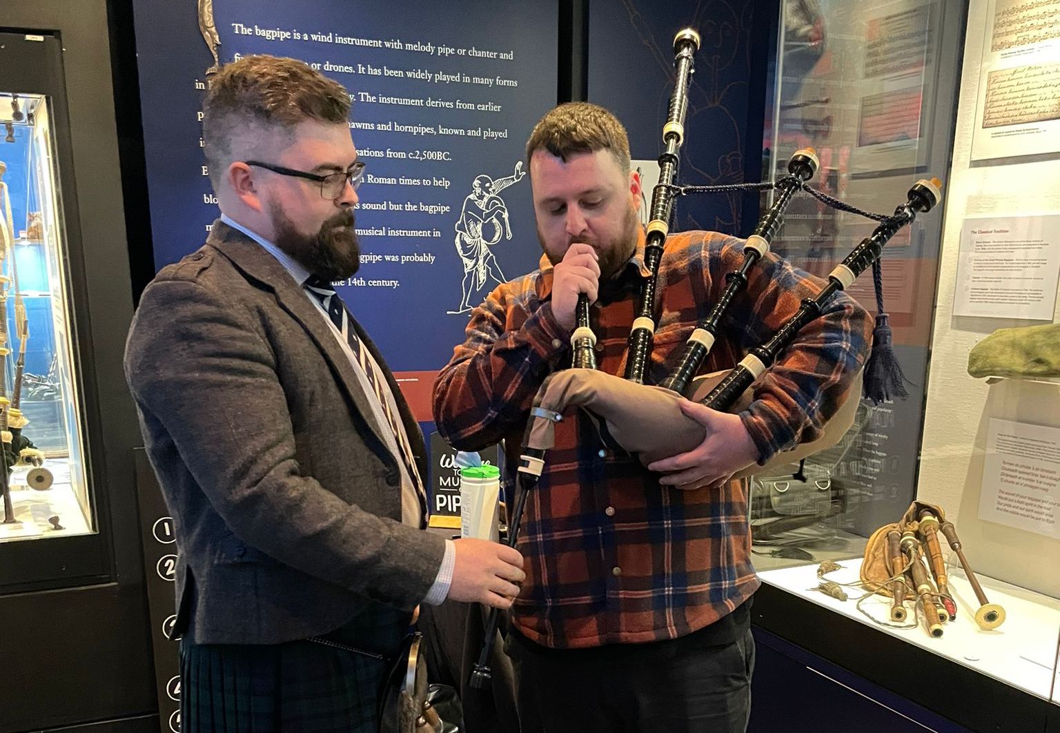 Give the bagpipes a go at the National Piping Centre