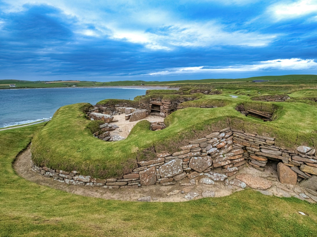 The Unesco trail includes some of Scotland’s most rugged landscapes, such as Orkney