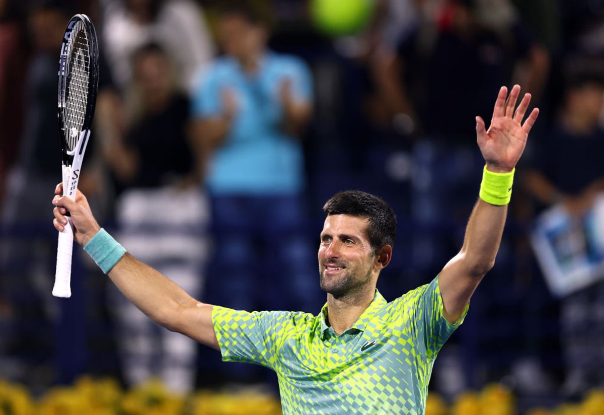 Novak Djokovic stays unbeaten in 2023 to advance to Dubai quarter-finals