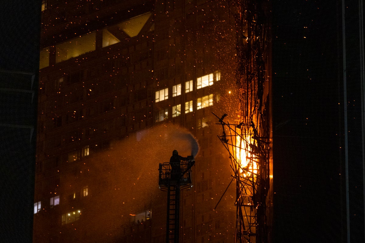 Fire breaks out at site in Hong Kong’s shopping district