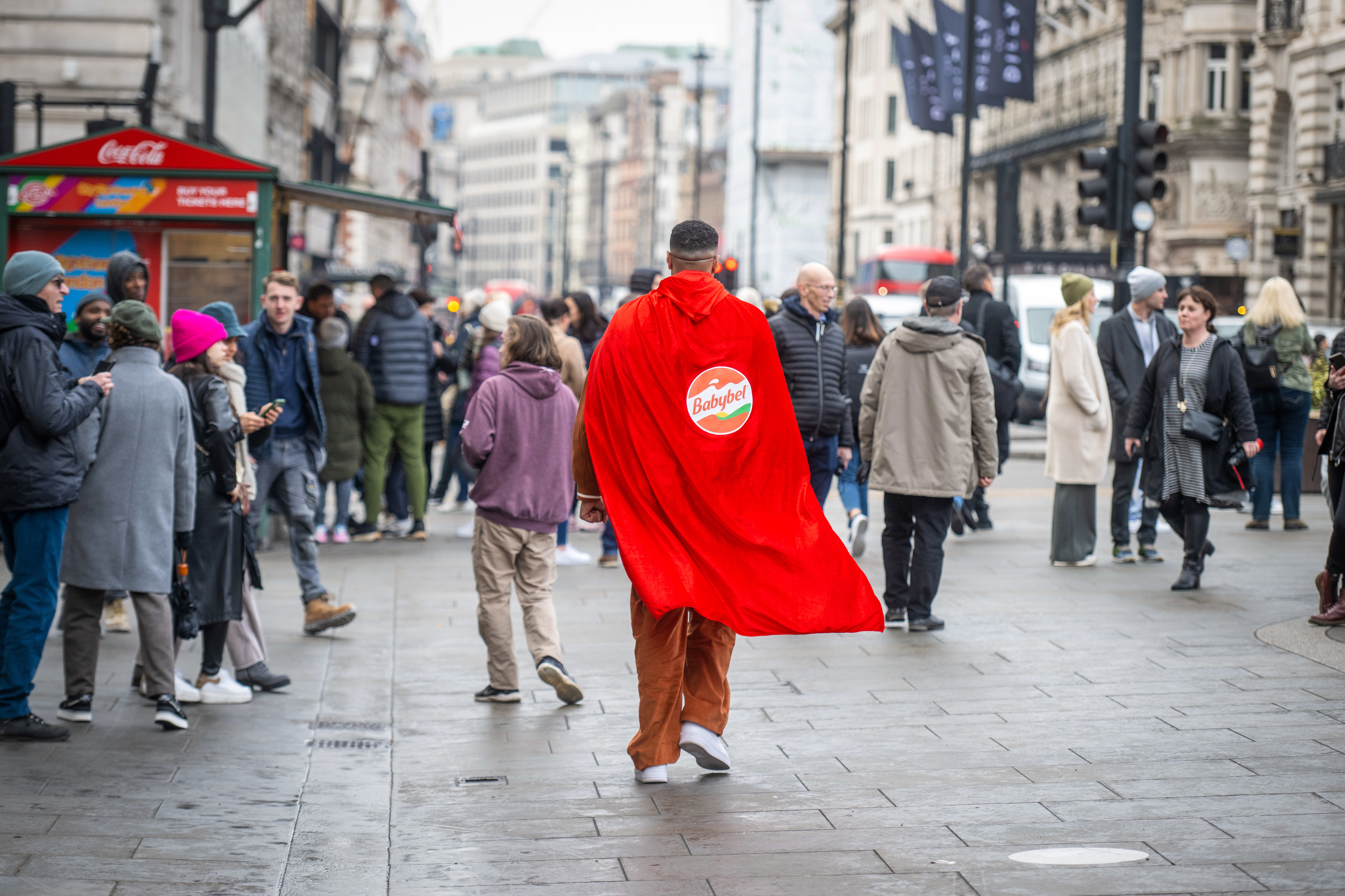 Babybel has teamed up with Diversity member, Jordan Banjo, who took to the streets of London to perform everyday heroic acts
