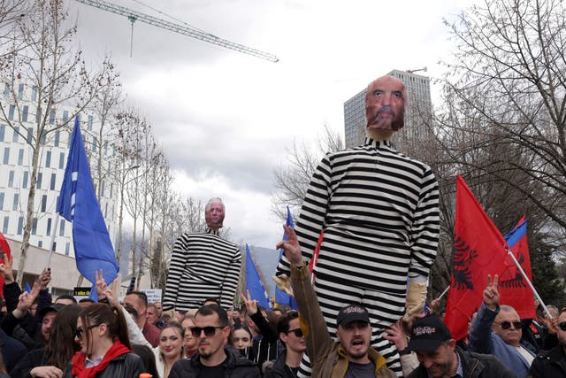 Albania Opposition Protest