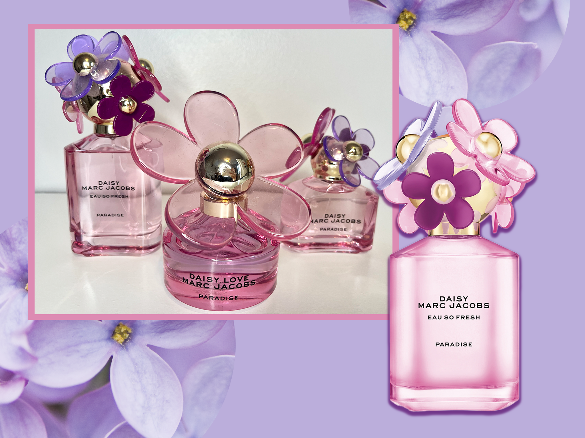 The trio features notes of poppy, oak, lavender and pink pepper