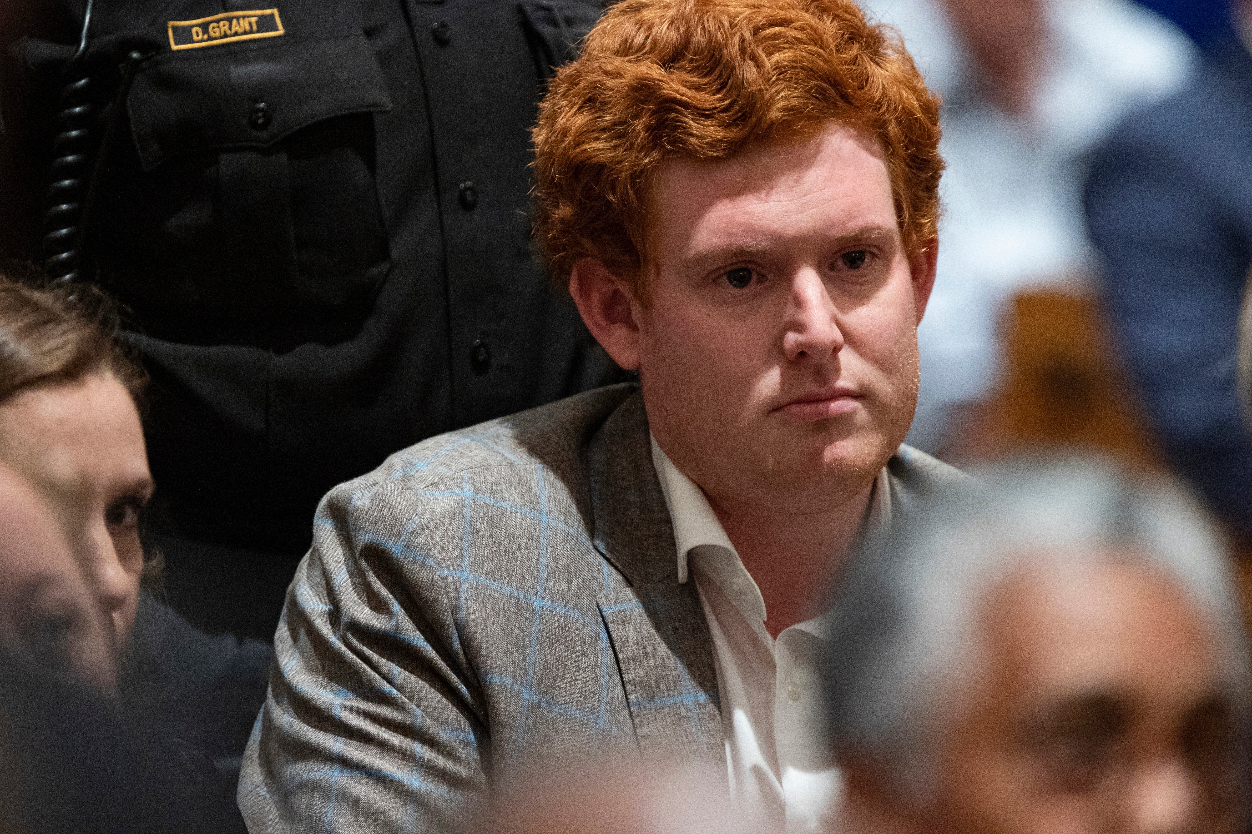 Buster Murdaugh in court at his father’s murder trial