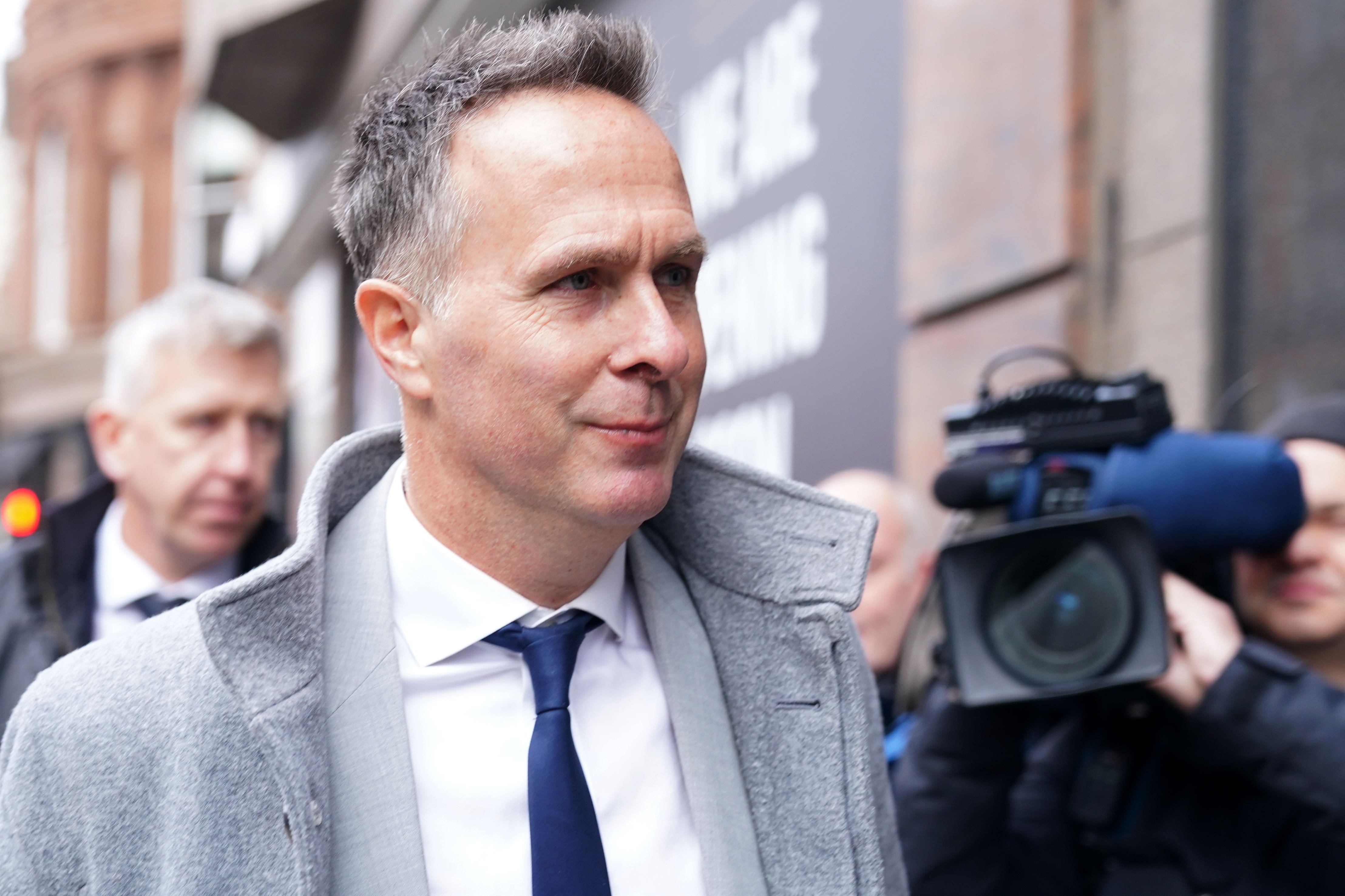 Michael Vaughan arrives for the third day of the CDC Panel Hearing at the International Arbitration Centre, London. A panel of the Cricket Discipline Commission will hear disciplinary proceedings brought by the England and Wales Cricket Board against Yorkshire County Cricket Club. Picture date: Friday March 3, 2023.