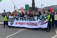 Activists halt traffic in Edinburgh as part of global climate strike