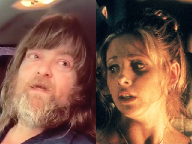 <p>Father of TikTok user @SloppyJoey17, and Sarah Michelle Gellar in ‘Buffy’</p>