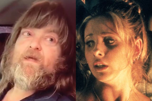 <p>Father of TikTok user @SloppyJoey17, and Sarah Michelle Gellar in ‘Buffy’</p>